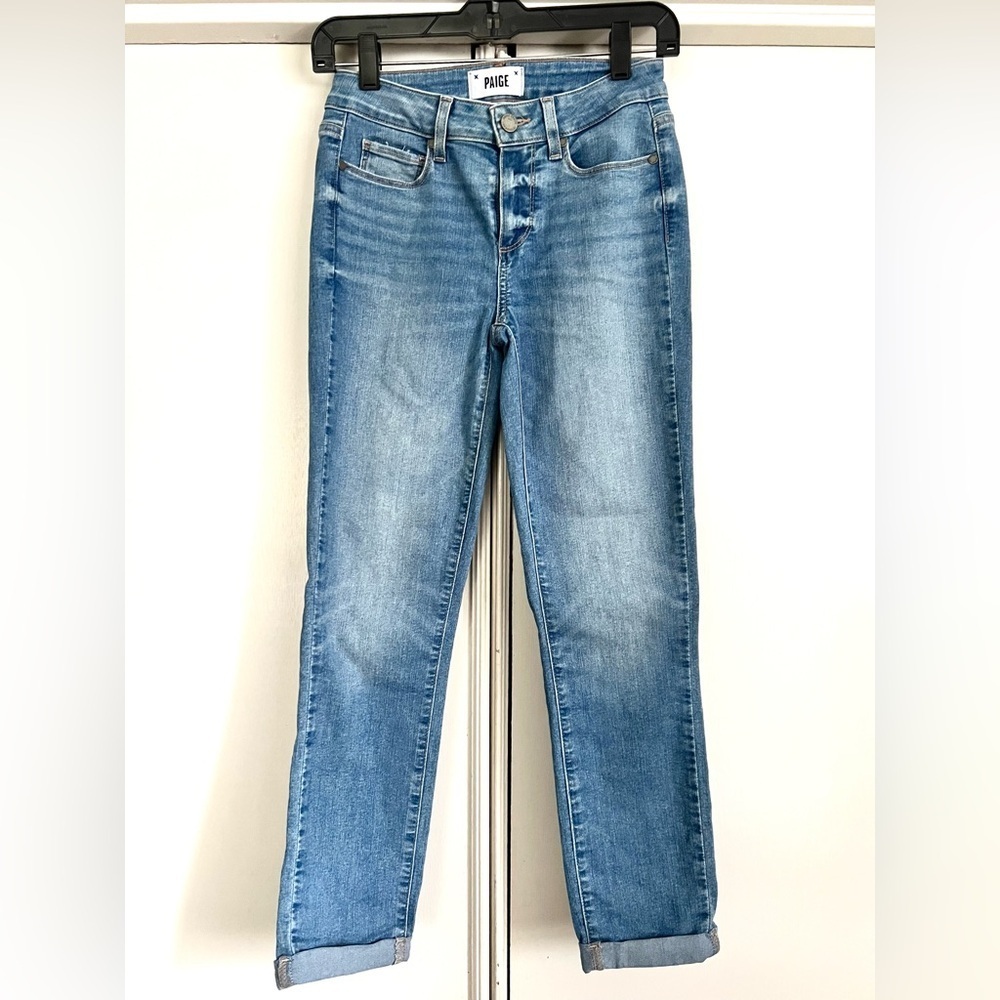 Paige Denim Kylie Crop Amabel Jeans Light Wash Size 26